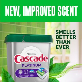 Foto 7 | Cápsulas Para Lavavajillas Cascade Platinum Fresh Scent, 12 Unidades - Venta Internacional.
