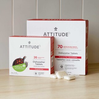 Foto 2 | Cápsulas Para Lavavajillas Attitude, De Origen Natural, 70 Comprimidos - Venta Internacional.