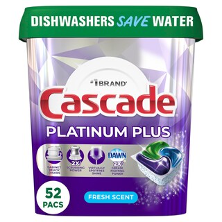 Foto 1 | Detergente Para Lavavajillas Cascade Platinum Plus Fresh 52 Actionpacs - Venta Internacional.