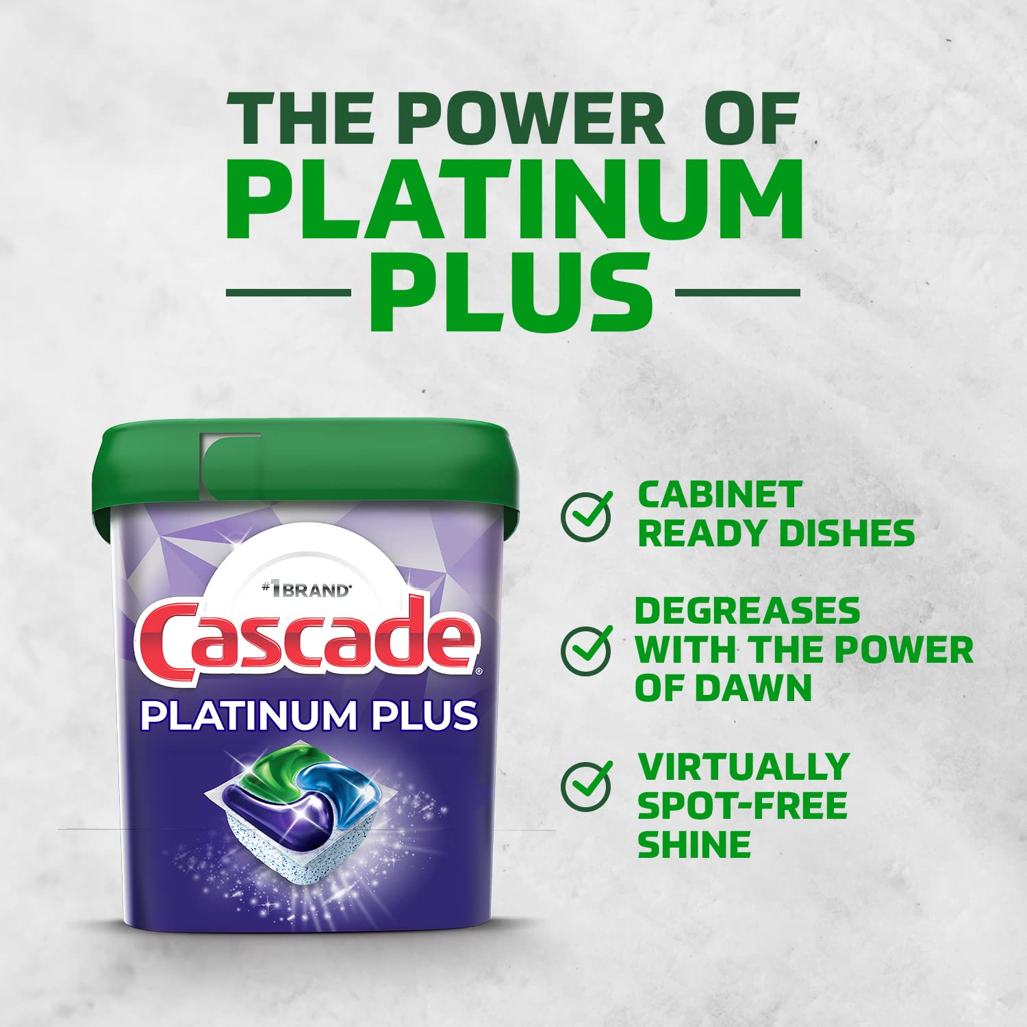 Foto 3 pulgar | Detergente Para Lavavajillas Cascade Platinum Plus Fresh 52 Actionpacs - Venta Internacional.