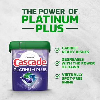 Foto 2 | Detergente Para Lavavajillas Cascade Platinum Plus Fresh 52 Actionpacs - Venta Internacional.