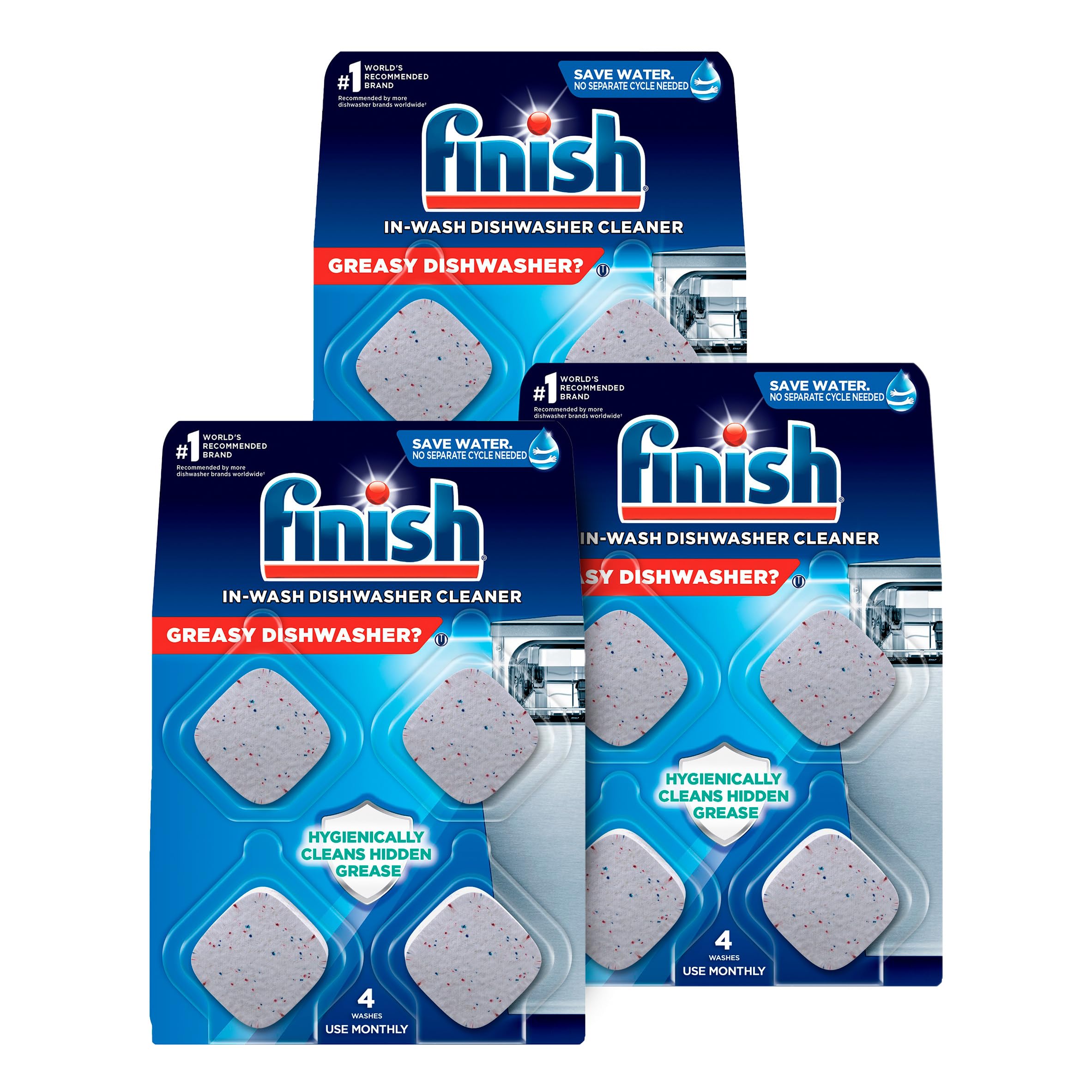 Tabletas Limpiadoras Para Lavavajillas  4 Unidades  Suministro Para 4 Meses - Venta Internacional.