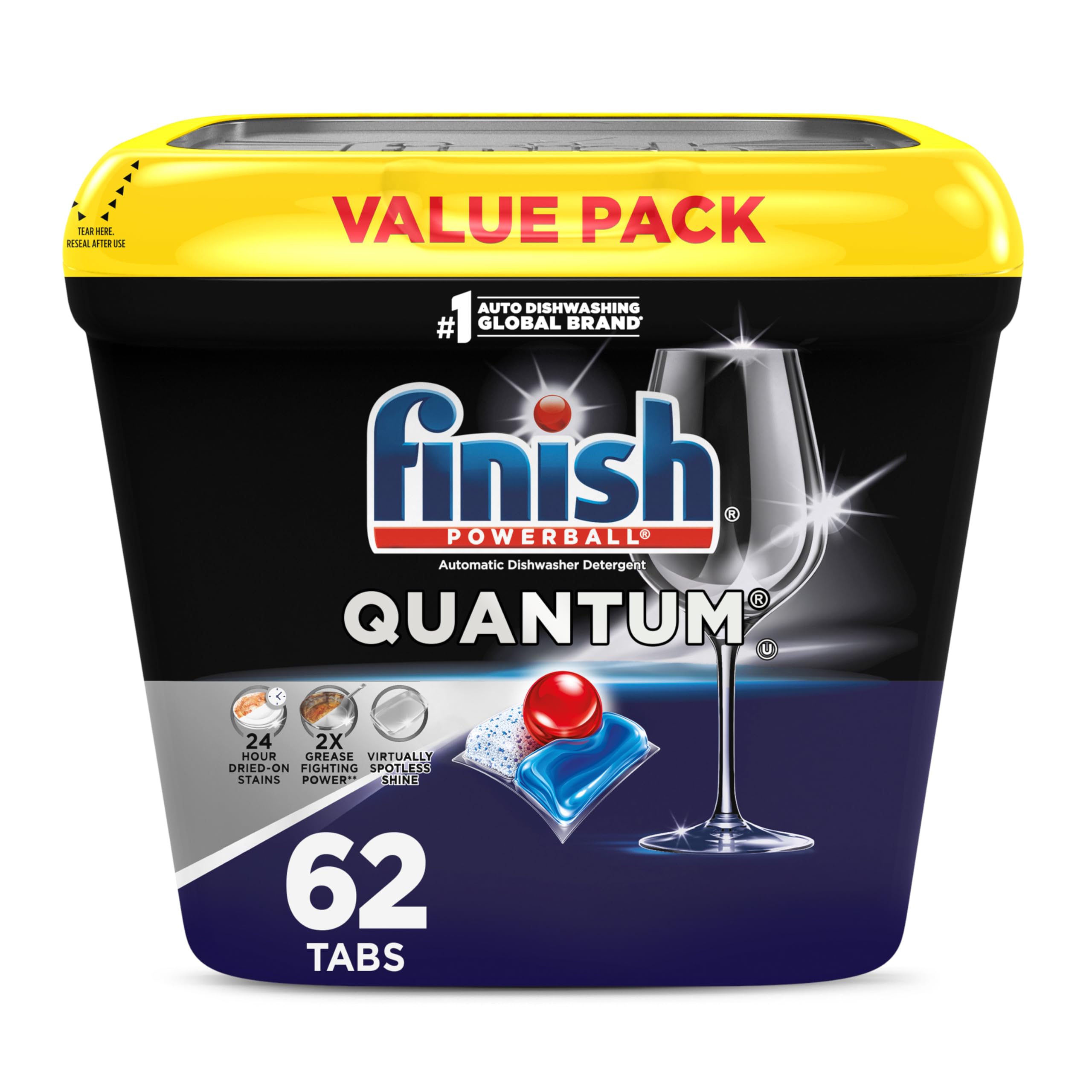 Foto 1 | Cápsulas Para Lavavajillas Finish Quantum  62 Unidades - Venta Internacional.