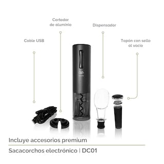 Foto 6 | Combo Cava Enfriadora De 18 Botellas De Vino Y Sacacorchos Eléctrico Avera EV18DC01