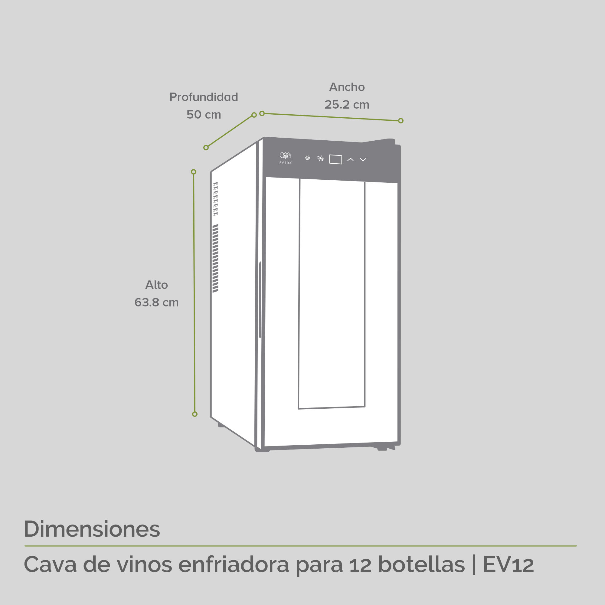 Foto 5 pulgar | Combo Cava Enfriadora De 12 Botellas De Vino Y Sacacorchos Eléctrico Avera EV12DC01
