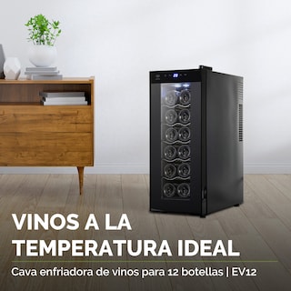 Foto 6 | Combo Cava Enfriadora De 12 Botellas De Vino Y Sacacorchos Eléctrico Avera EV12DC01