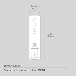 Foto 7 | Combo Cava Enfriadora De 12 Botellas De Vino Y Sacacorchos Eléctrico Avera EV12DC01