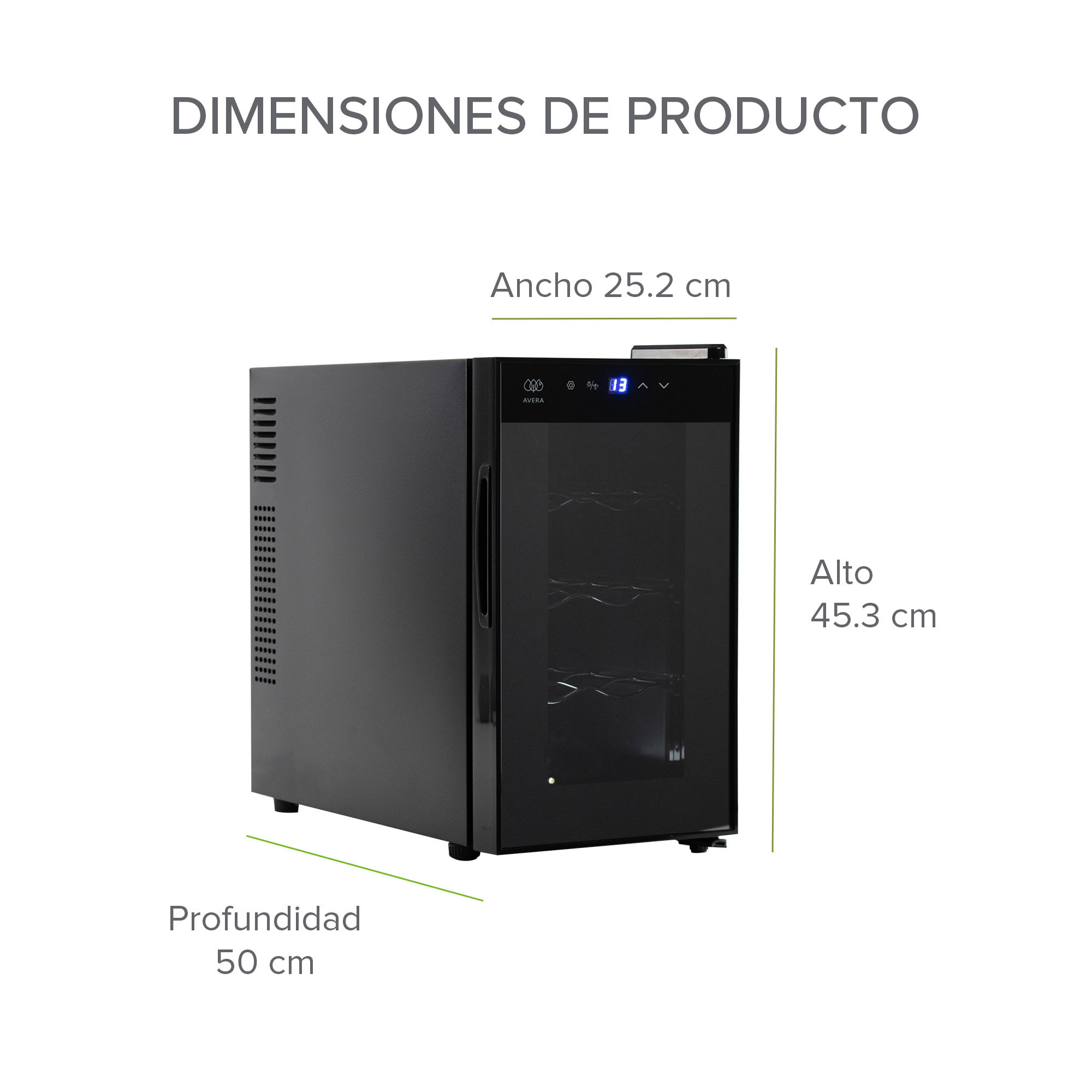 Foto 5 | Combo Cava Enfriadora De 8 Botellas De Vino Y Sacacorchos Eléctrico Avera EV8DC01