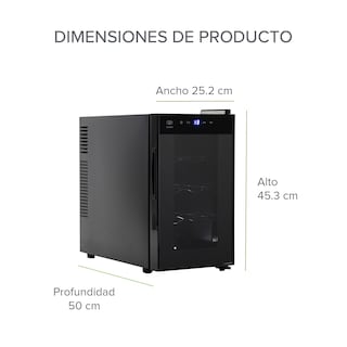 Foto 5 | Combo Cava Enfriadora De 8 Botellas De Vino Y Sacacorchos Eléctrico Avera EV8DC01