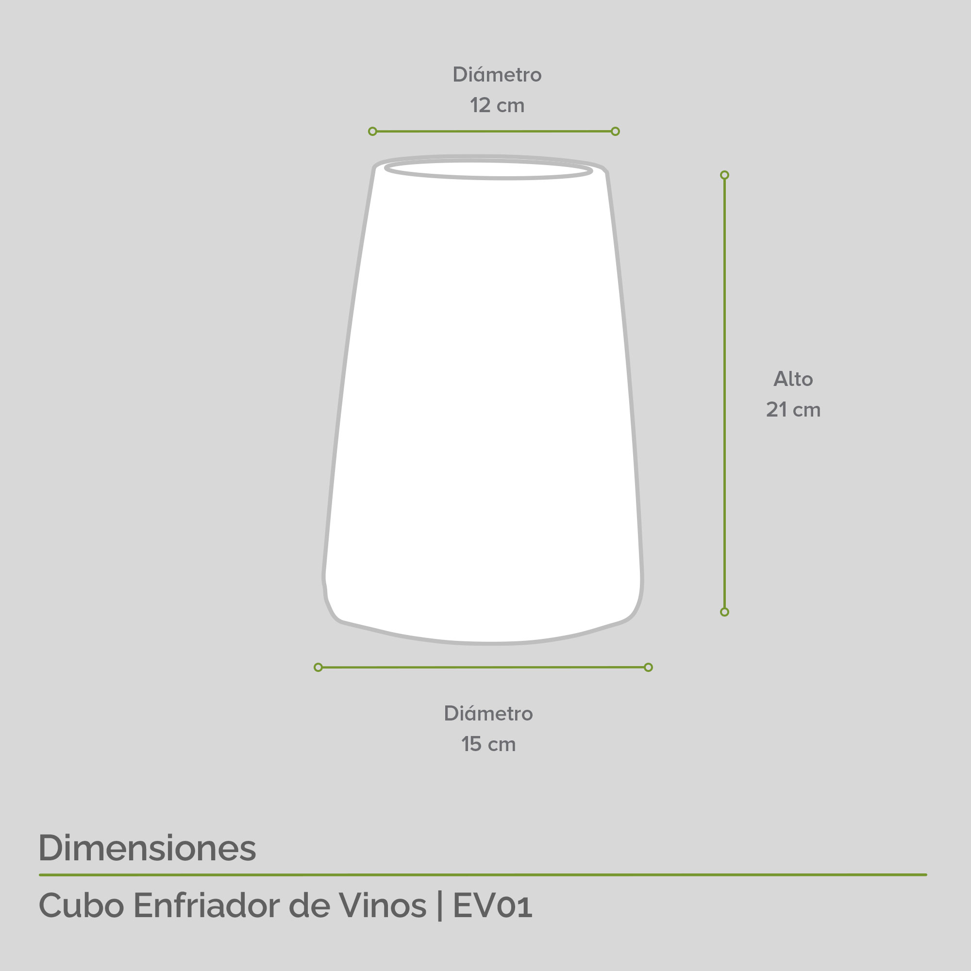 Foto 4 pulgar | Cubo Enfriador para Botella de Vino o Licor Avera EV01 color Negro