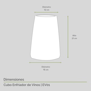 Foto 3 | Cubo Enfriador para Botella de Vino o Licor Avera EV01 color Negro