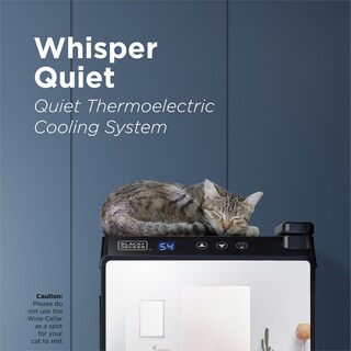 Foto 4 | Vinoteca Black+decker Termoeléctrico Para 8 Botellas Con Espejo - Venta Internacional.