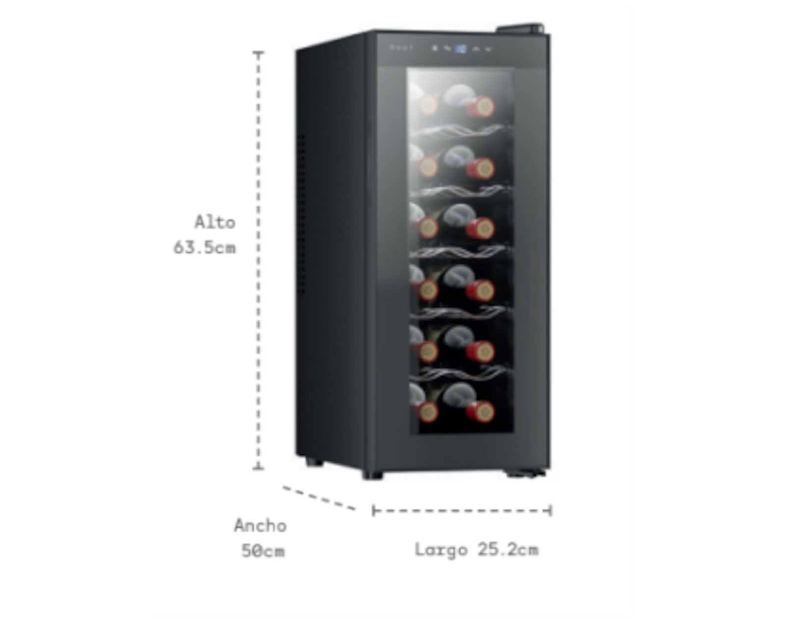 Foto 3 pulgar | Cava Enfriadora De Vinos Termoeléctrica Para 12 Botellas
