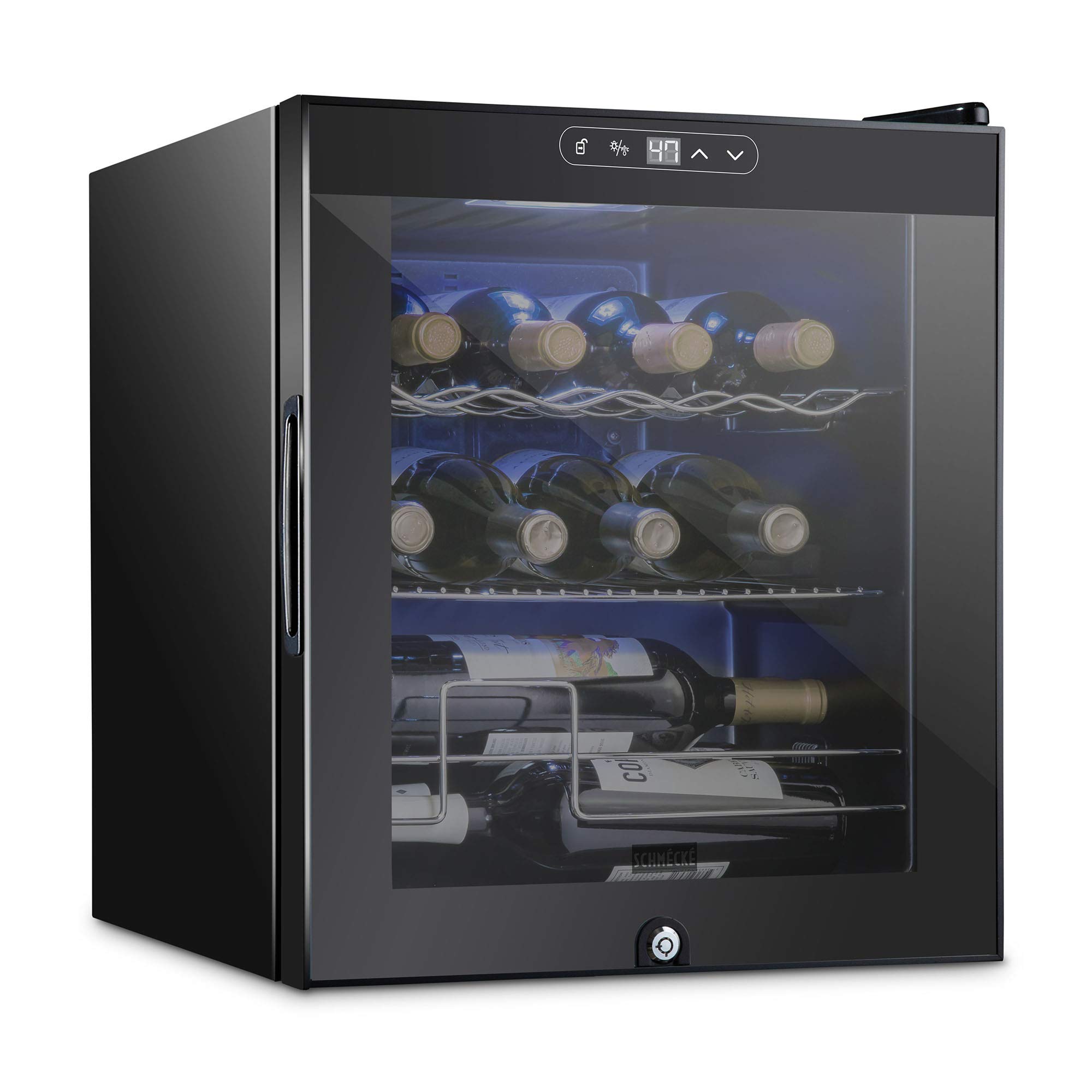 Foto 2 pulgar | Refrigerador De Vino Schmecke Para 12 Botellas Con Cierre, 41l-18l - Venta Internacional.