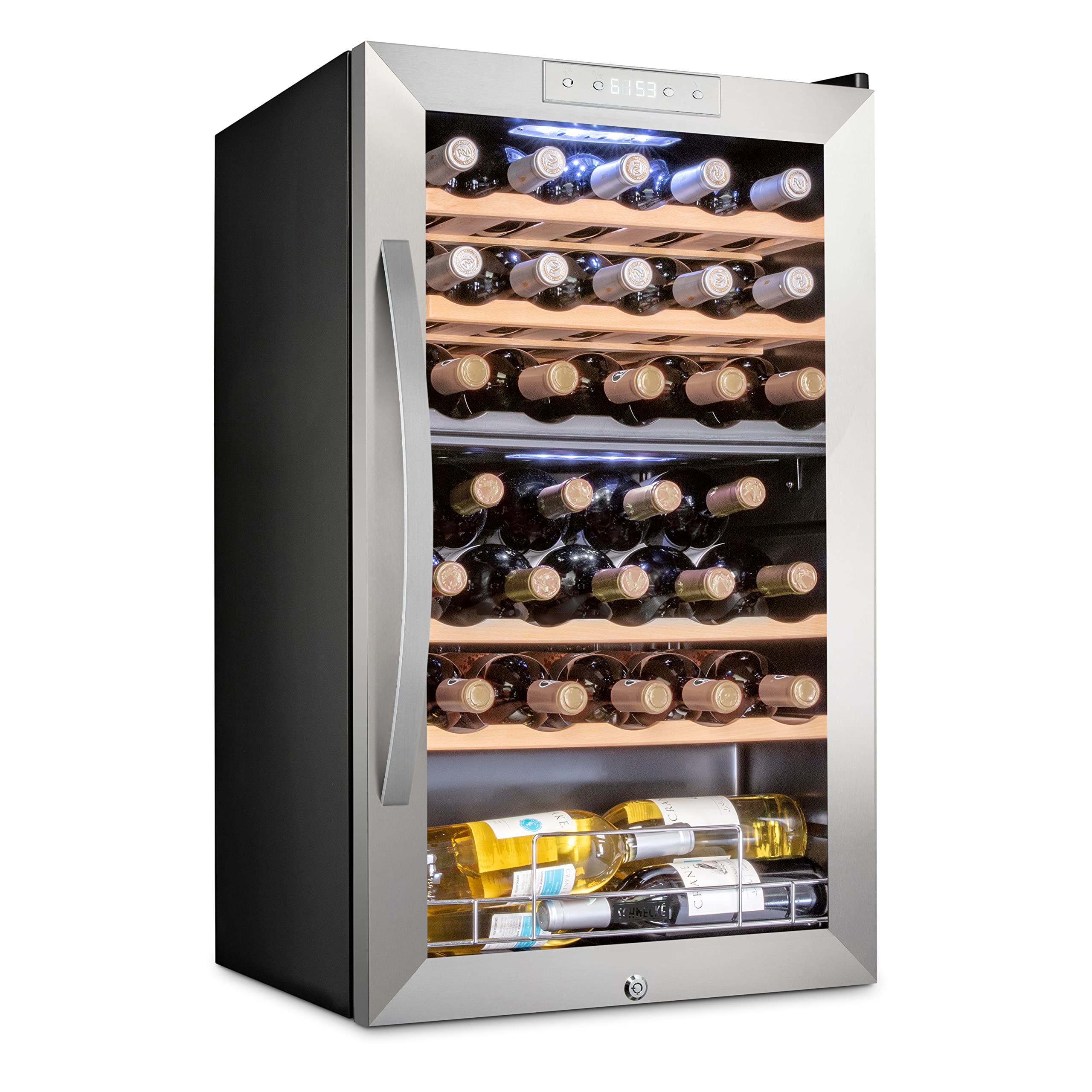 Foto 2 pulgar | Refrigerador De Vino Schmécké Para 33 Botellas De Doble Zona - Venta Internacional.