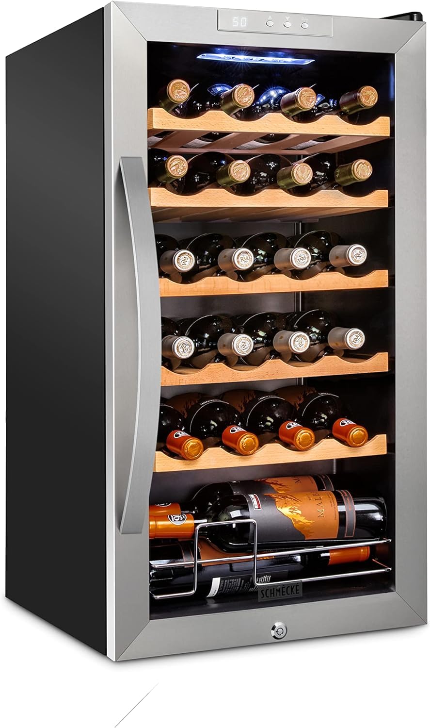 Foto 2 pulgar | Refrigerador De Vino Schmécké Para 24 Botellas Con Cierre - Venta Internacional.