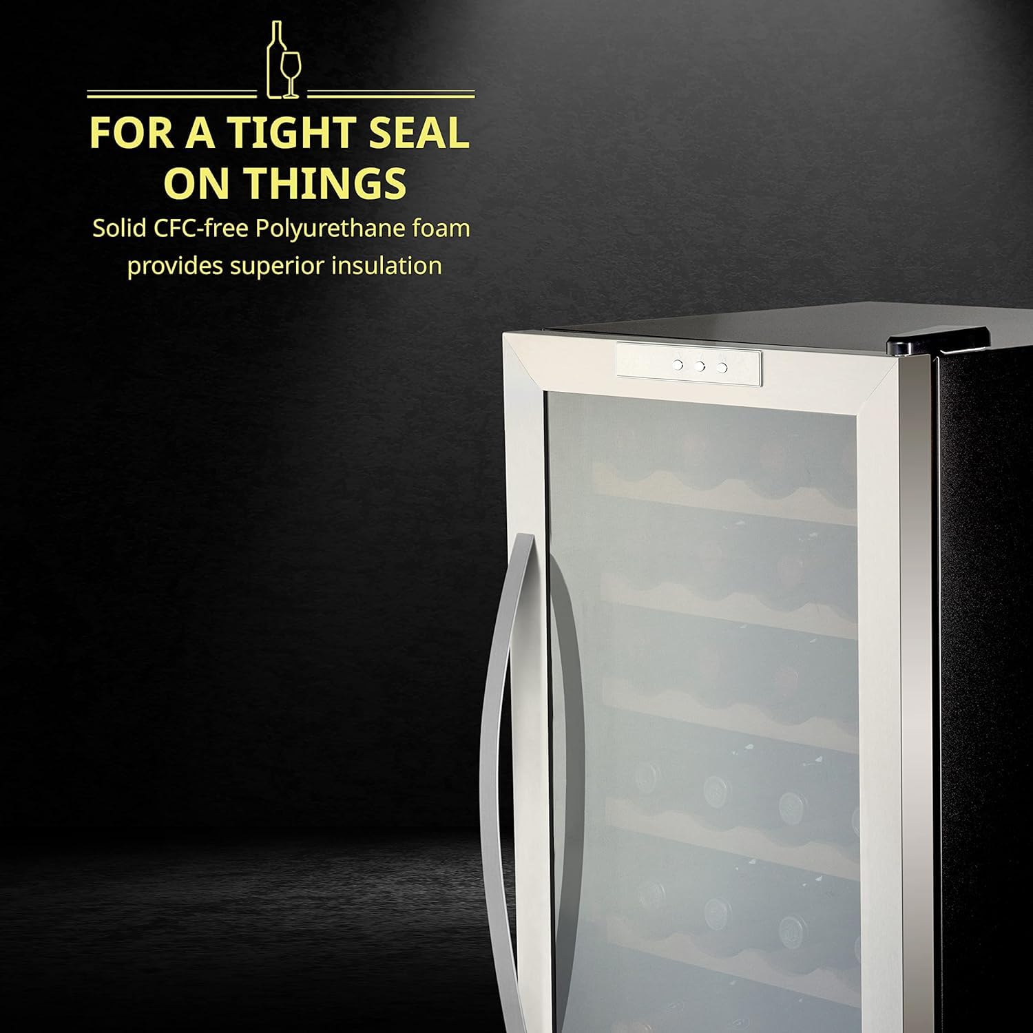 Foto 4 pulgar | Refrigerador De Vino Schmécké Para 24 Botellas Con Cierre - Venta Internacional.