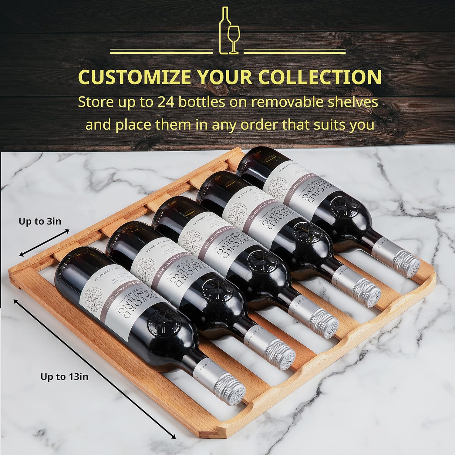 Foto 7 pulgar | Refrigerador De Vino Schmécké Para 24 Botellas Con Cierre - Venta Internacional.