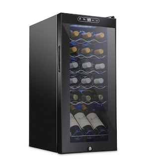 Foto 1 | Refrigerador De Vino Schmécké Para 18 Botellas Con Cierre, Color Negro - Venta Internacional.