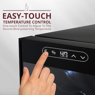 Foto 4 | Refrigerador De Vino Schmécké Para 18 Botellas Con Cierre, Color Negro - Venta Internacional.