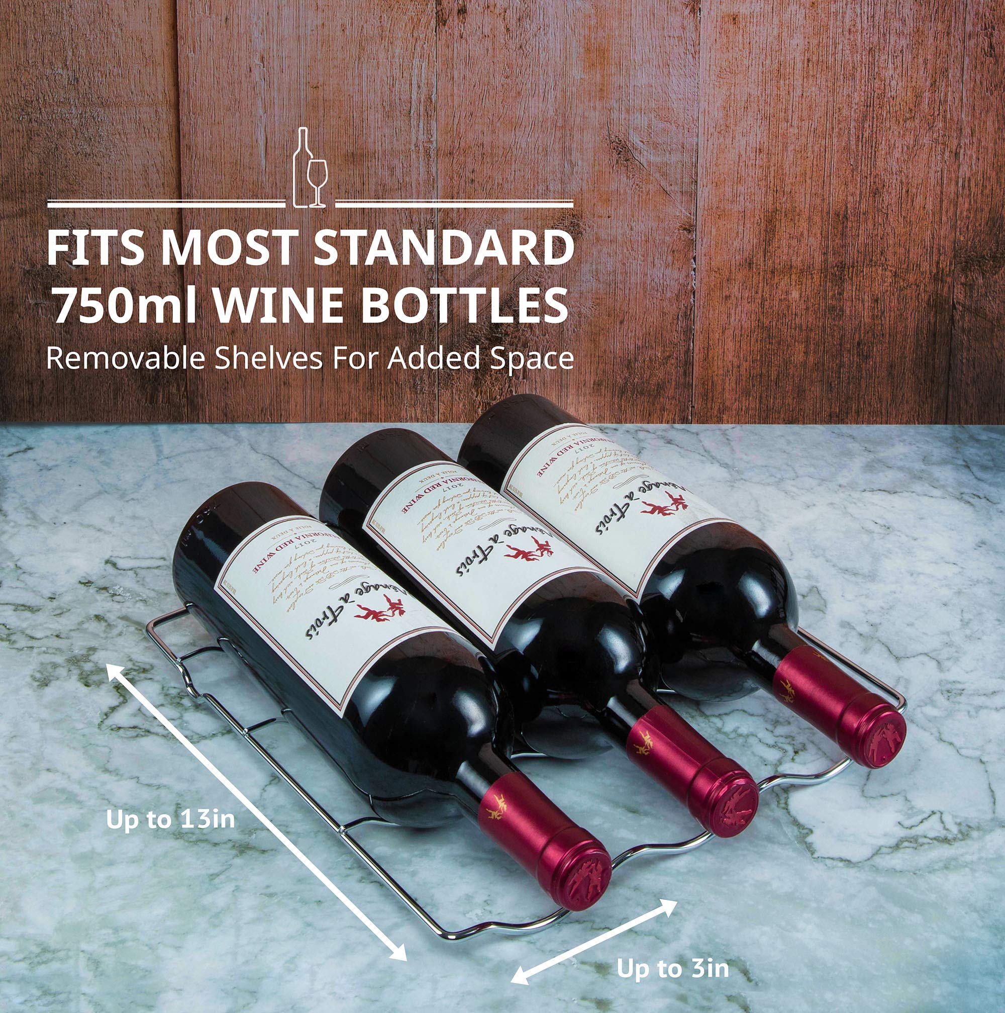 Foto 8 pulgar | Refrigerador De Vino Schmécké Para 18 Botellas Con Cierre, Color Negro - Venta Internacional.