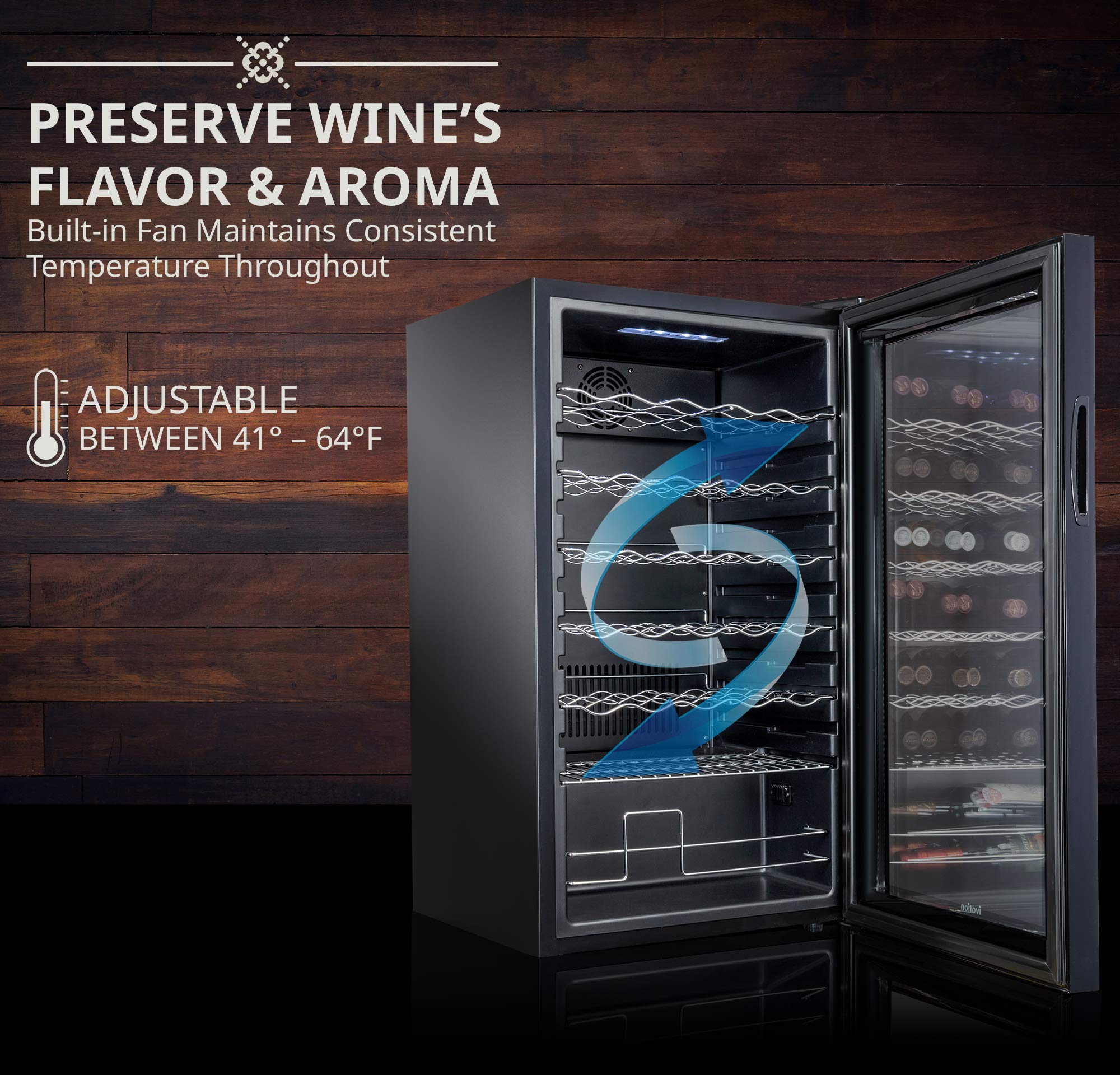 Foto 3 pulgar | Refrigerador De Vino Ivation Para 34 Botellas Con Cierre, 98 L - Venta Internacional.