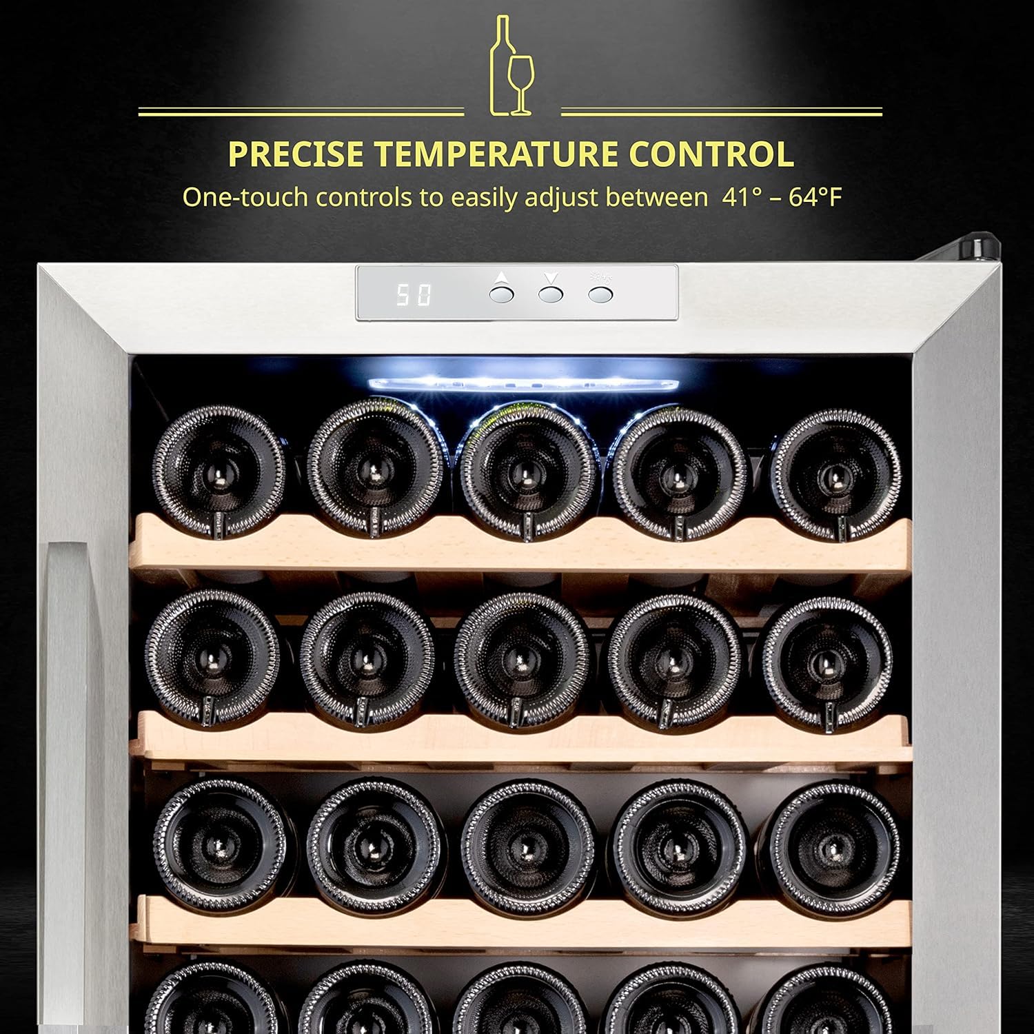 Foto 3 pulgar | Refrigerador De Vino Schmécké Para 34 Botellas Con Cierre, 98 L - Venta Internacional.
