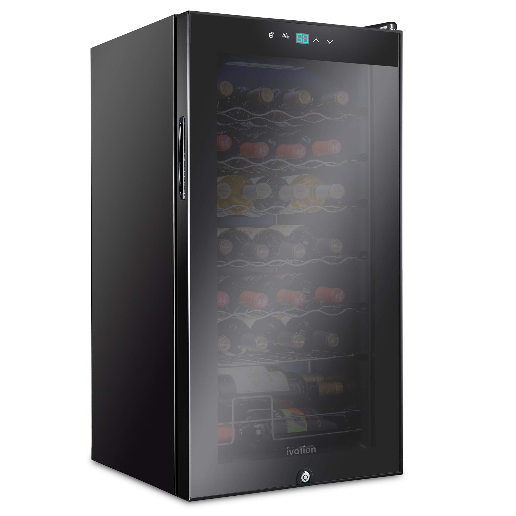 Foto 1 | Refrigerador De Vino Ivation Para 28 Botellas Con Cierre, 70 L - Venta Internacional.