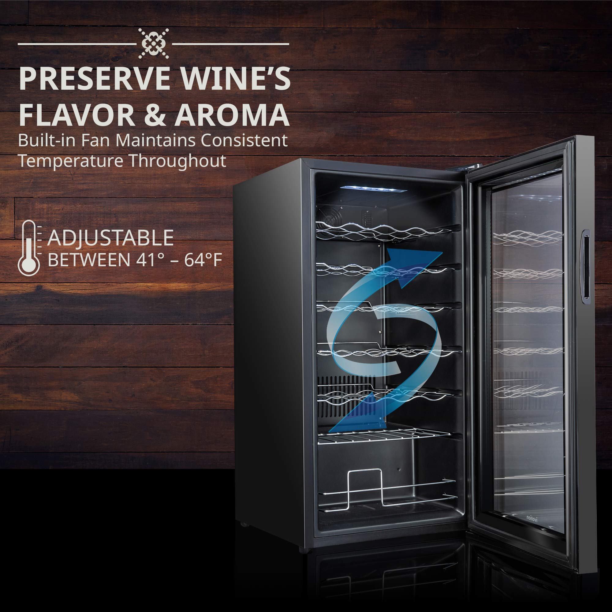 Foto 5 pulgar | Refrigerador De Vino Ivation Para 28 Botellas Con Cierre, 70 L - Venta Internacional.