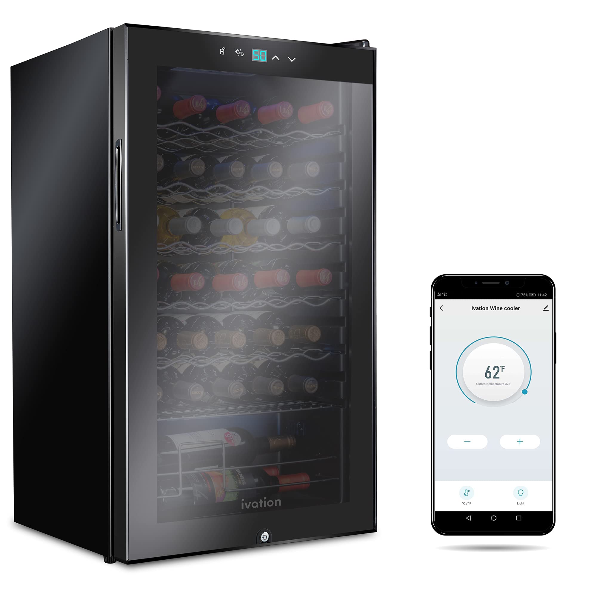 Foto 1 | Wine Cooler Refrigerator Ivation, Compresor De 34 Botellas - Venta Internacional.