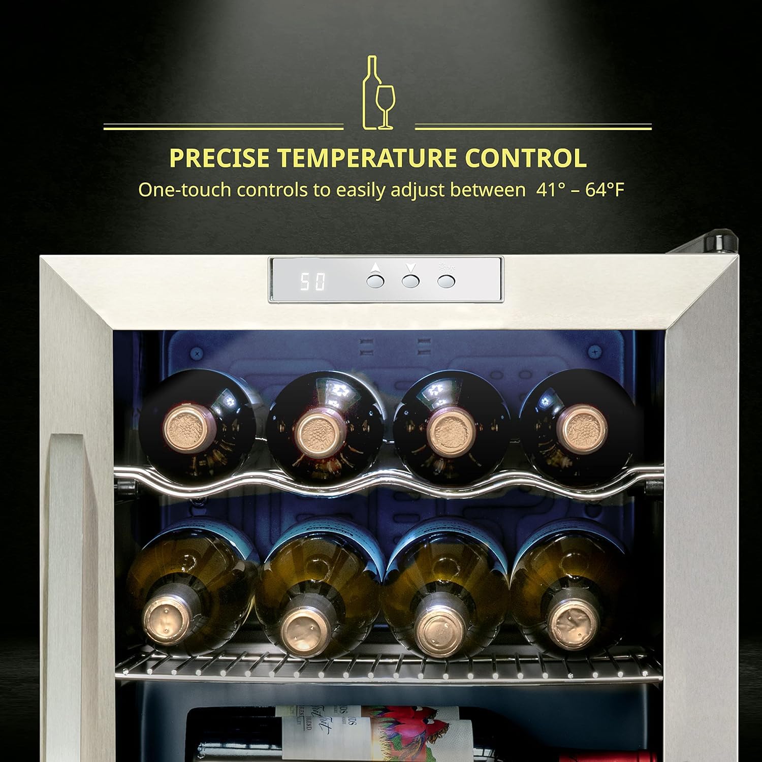 Foto 3 pulgar | Refrigerador De Vino Schmécké Para 12 Botellas Con Cierre - Venta Internacional.