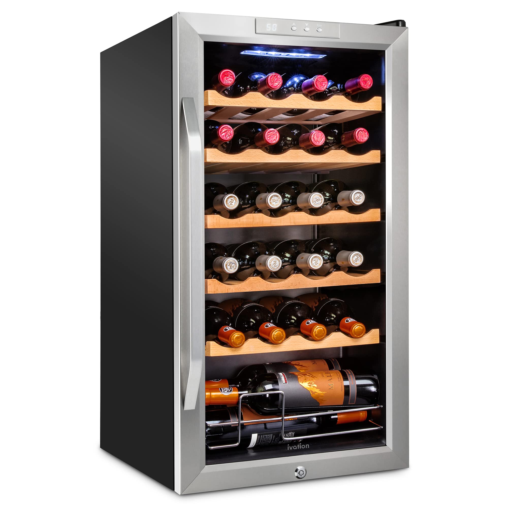 Foto 2 pulgar | Refrigerador De Vino Ivation Para 24 Botellas Con Cierre, 41l-18l - Venta Internacional.