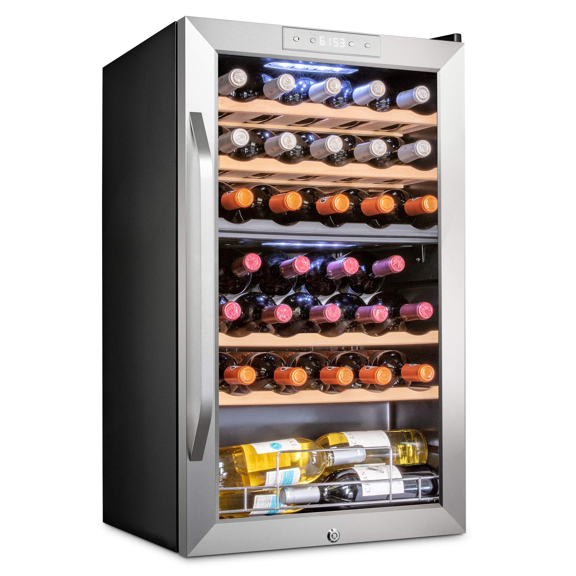 Foto 2 pulgar | Refrigerador De Vino Ivation Para 33 Botellas, Doble Zona - Venta Internacional.