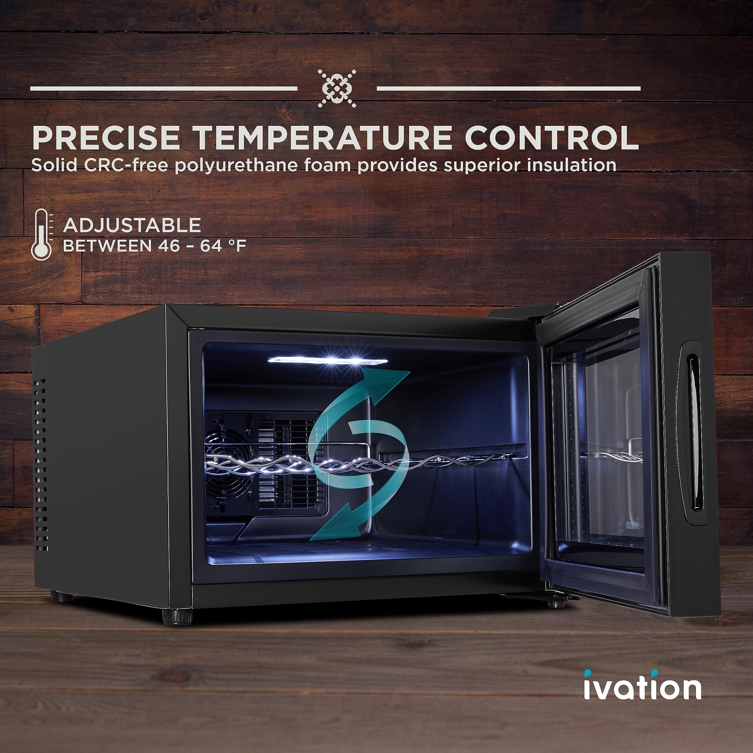 Foto 2 | Vinoteca Ivation Premium Para 8 Botellas Con Temperatura Digital - Venta Internacional.