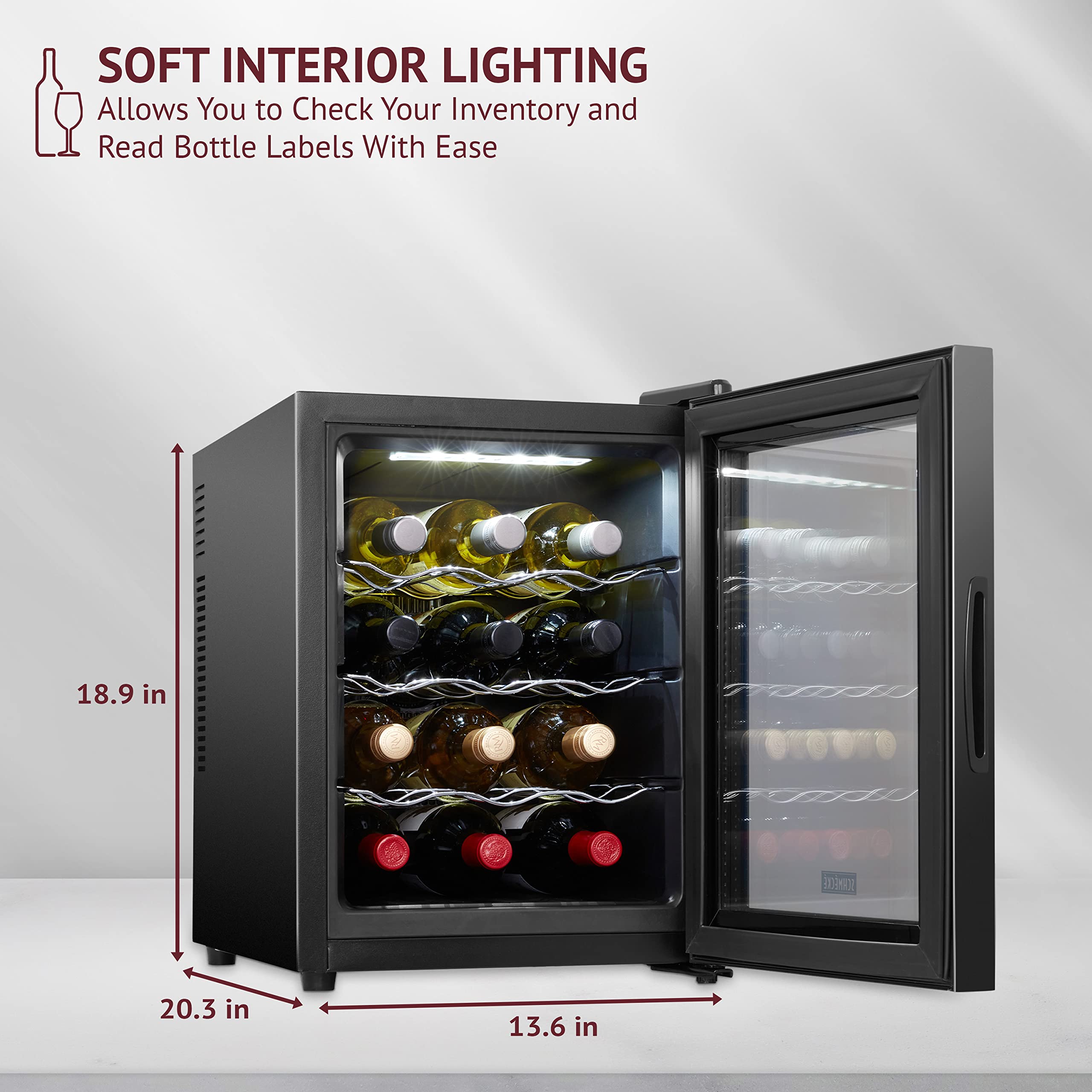 Foto 3 pulgar | Vinoteca Schmécké Termoeléctrico Para 10 Botellas Con Pantalla Digital - Venta Internacional.