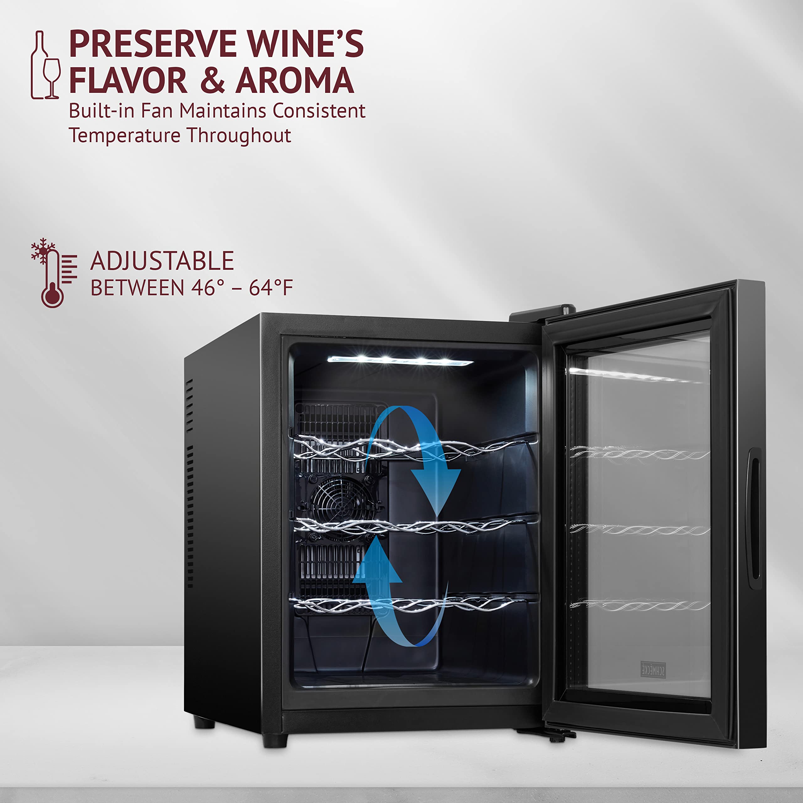 Foto 4 pulgar | Vinoteca Schmécké Termoeléctrico Para 10 Botellas Con Pantalla Digital - Venta Internacional.