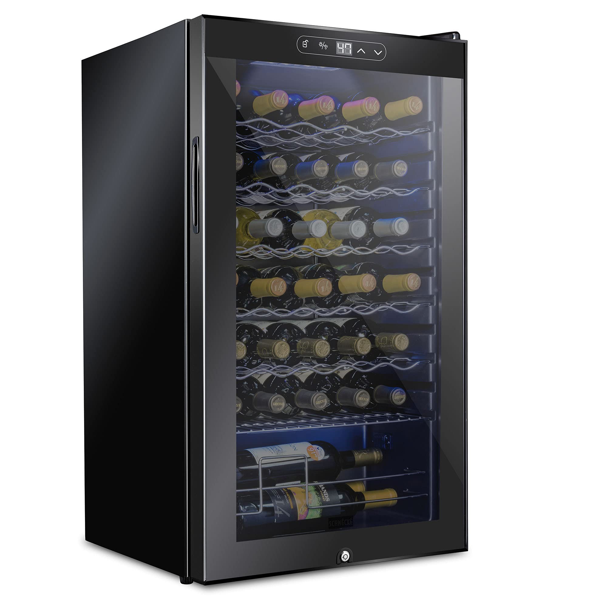 Foto 2 pulgar | Refrigerador De Vino Schmecke Para 34 Botellas Con Cierre, 41l-18l - Venta Internacional.
