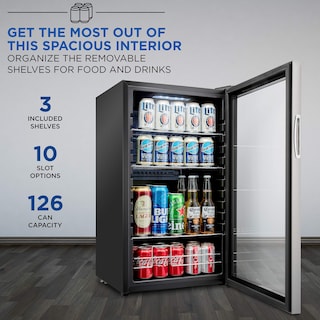 Foto 3 | Refrigerador De Bebidas Ivation 126 Lata, Independiente, Inoxidable - Venta Internacional.