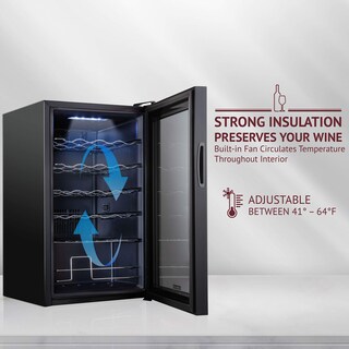 Foto 3 | Refrigerador De Vino Schmecke Para 24 Botellas Con Cierre, 41l-18l - Venta Internacional.