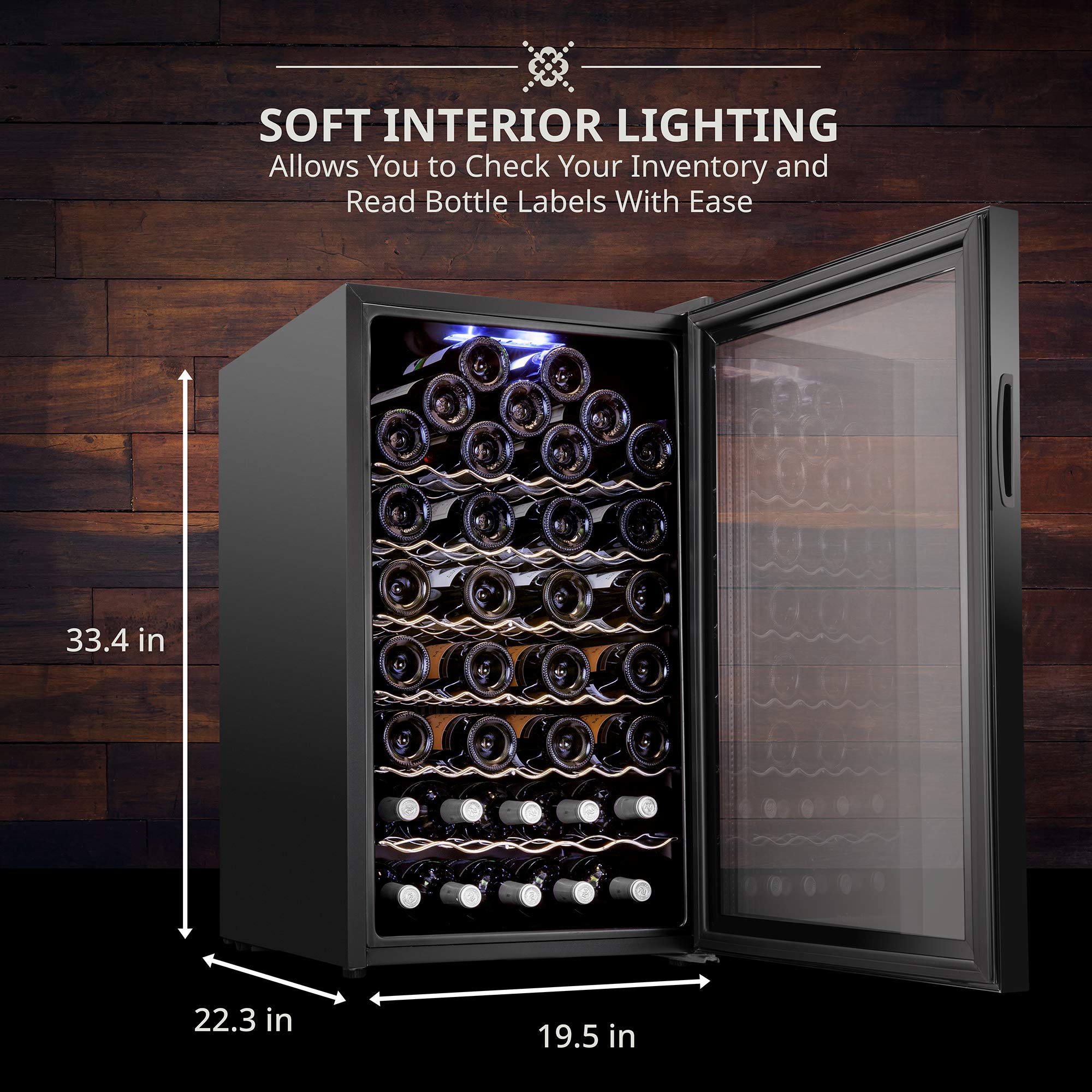 Foto 3 pulgar | Refrigerador De Vino Ivation 51 Para Botellas Con Cierre, 120 L - Venta Internacional.