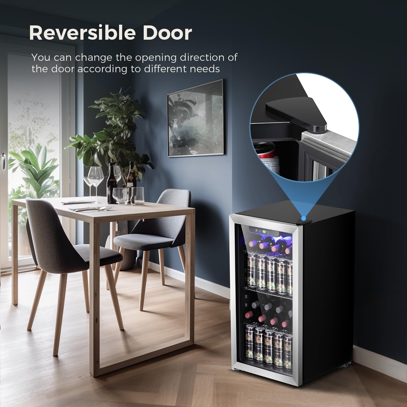 Foto 7 | Refrigerador De Bebidas Kismile 94l, 130 Latas O 20 Botellas De Vino - Venta Internacional.