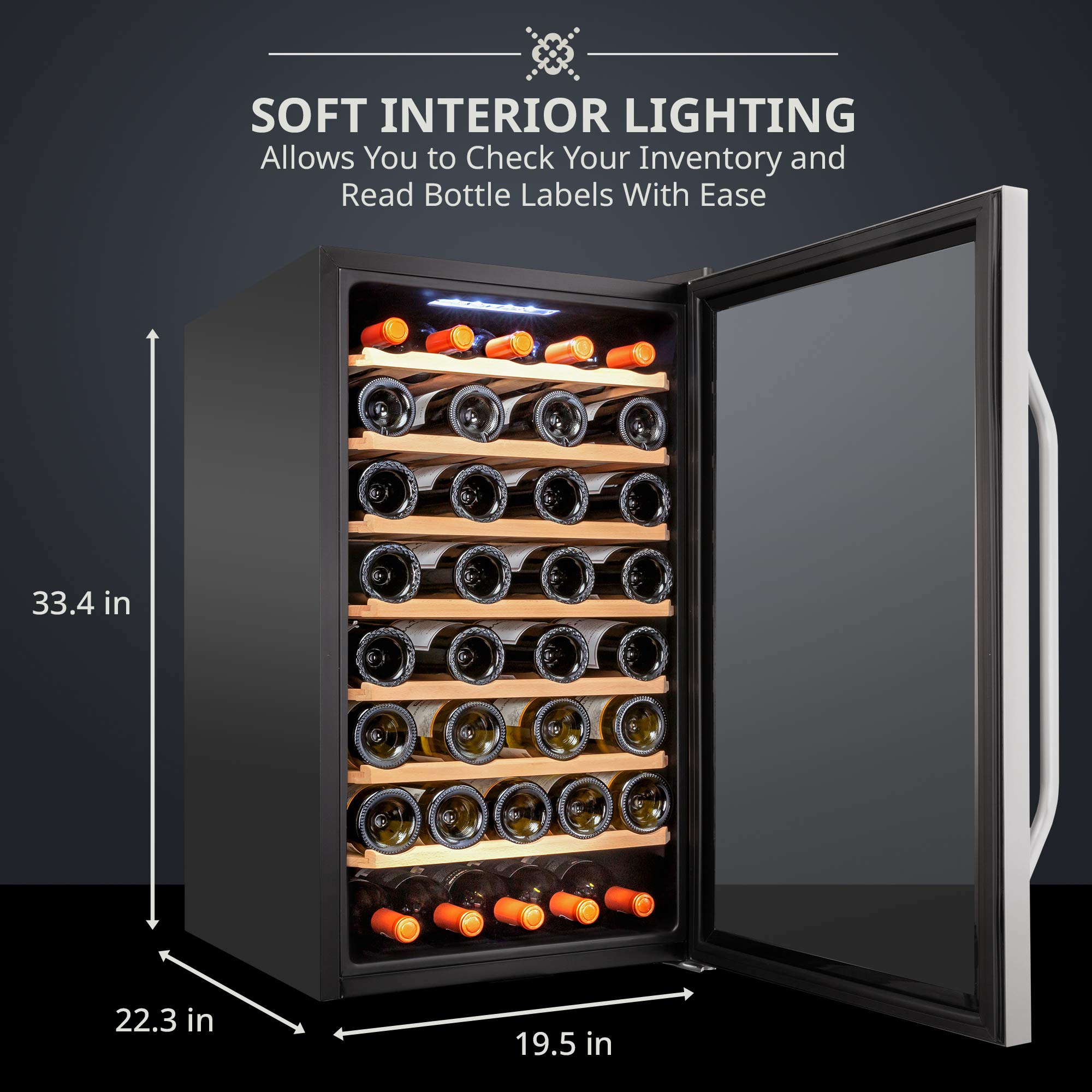 Foto 4 pulgar | Refrigerador De Vino Ivation 51 Para Botellas Con Cierre, 120 L - Venta Internacional.