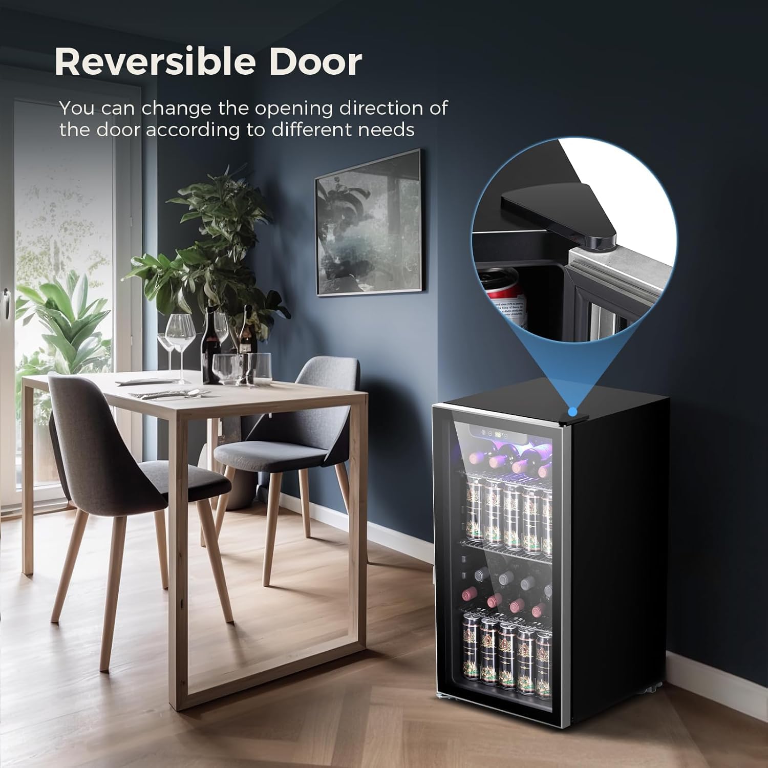 Foto 8 pulgar | Refrigerador De Bebidas Kismile 90 L, Capacidad Para 130 Latas, Negro - Venta Internacional.