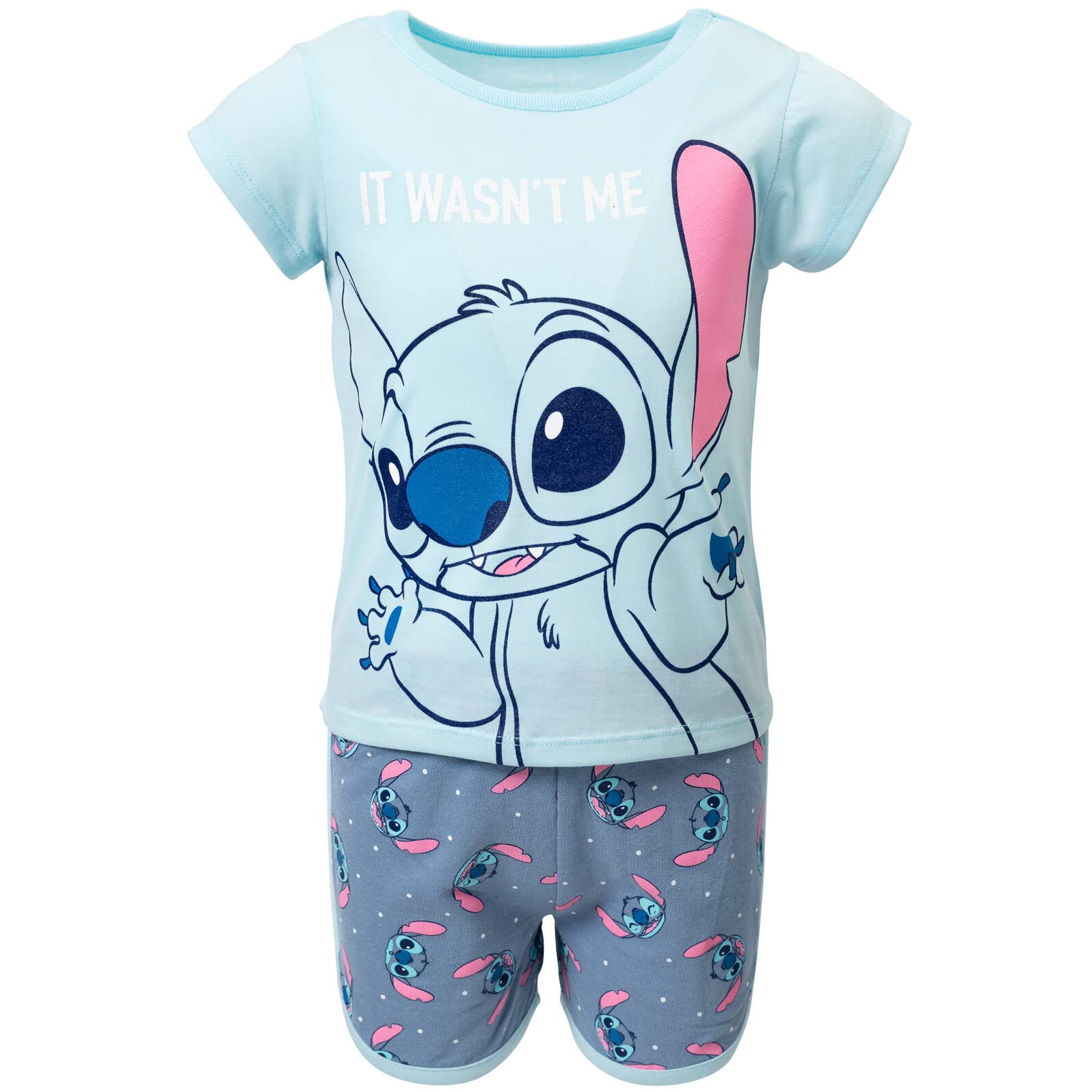 Foto 5 pulgar | Set De Ropa Disney Lilo & Stitch Para Niñas Pequeñas De 5 Años, Azul - Venta Internacional.