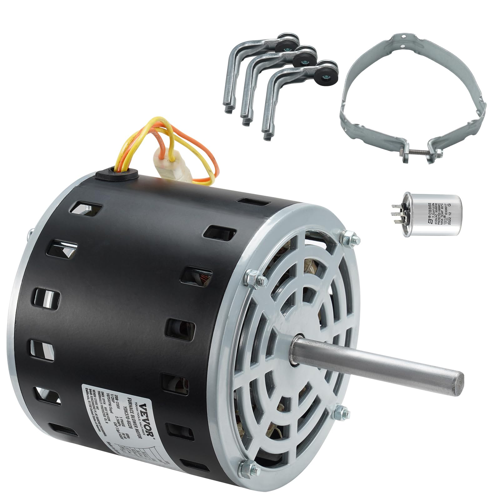 Foto 1 | Motor Soplador De Horno Vevor, 1/2 Hp, 1075 Rpm, 5 Velocidades, 208/230 V - Venta Internacional.