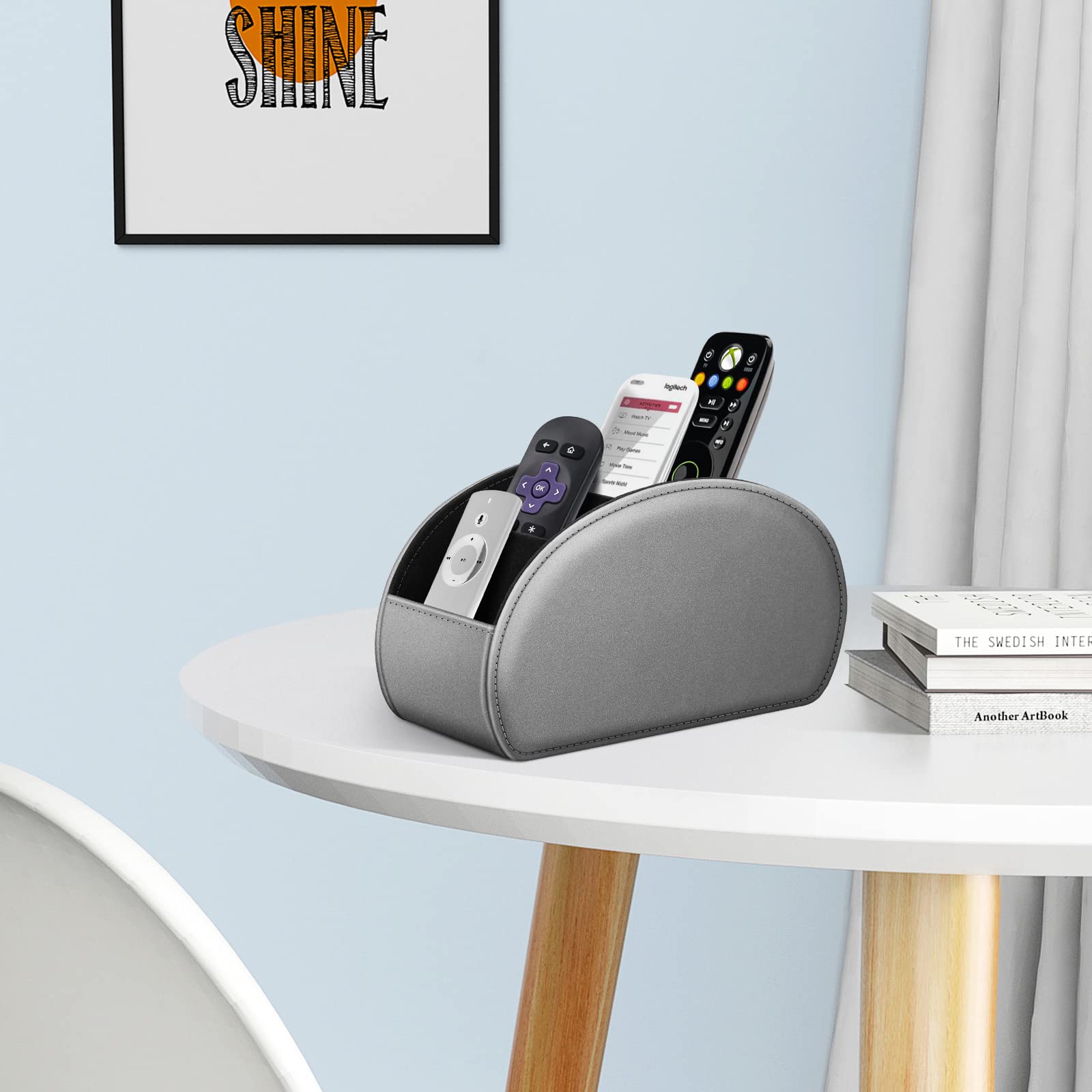 Foto 4 pulgar | Soporte Para Mando A Distancia Fintie, 5 Compartimentos, Piel Vegana - Venta Internacional.