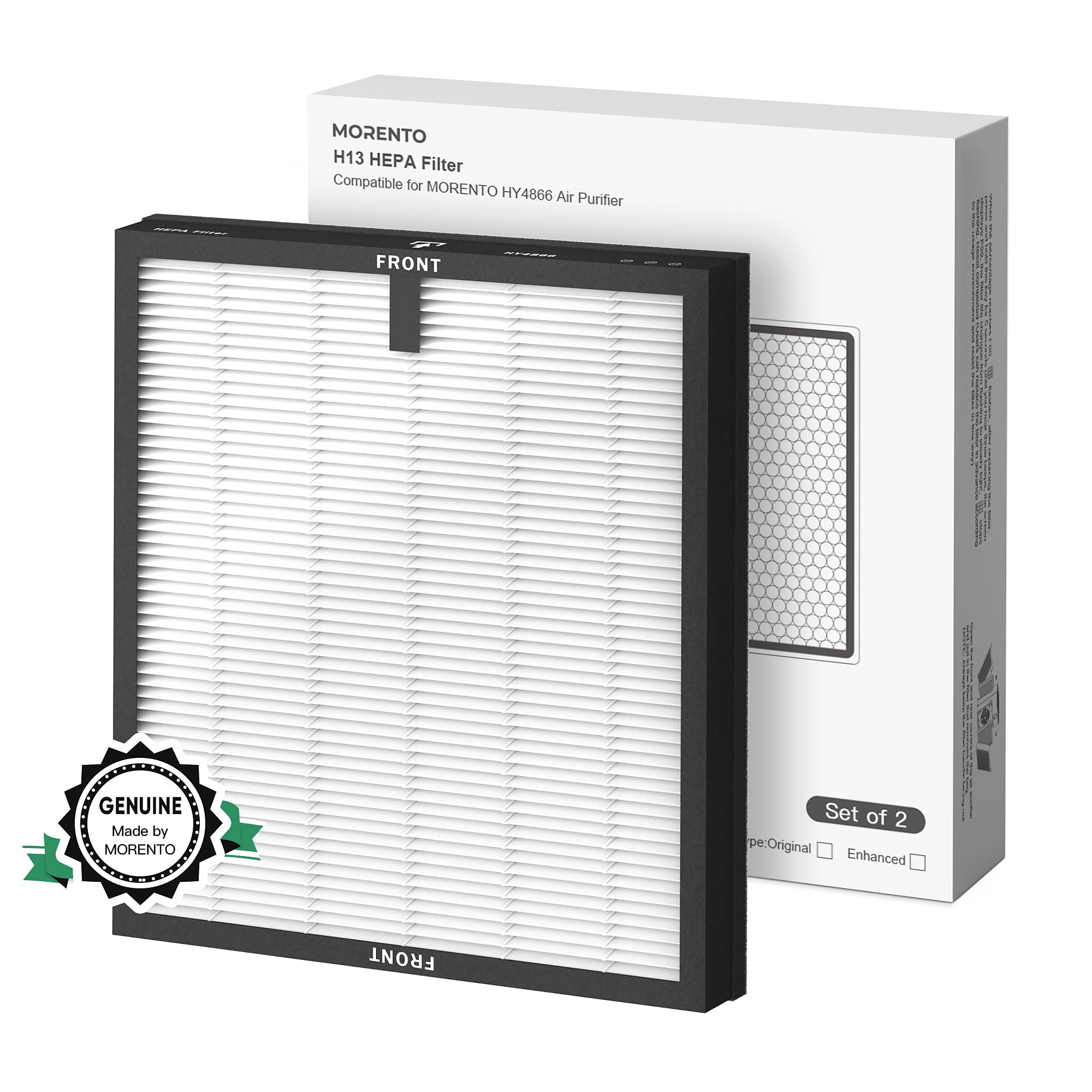 Foto 1 | Filtro De Repuesto Para Purificador De Aire Morento Hy4866, Paquete De 2 - Venta Internacional.