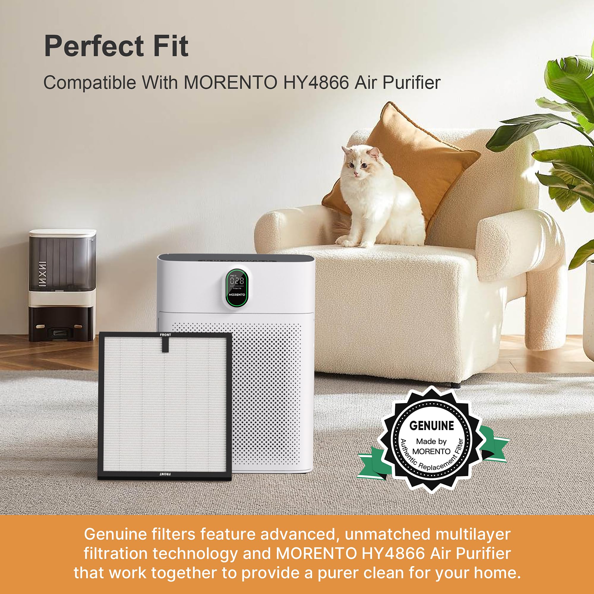 Foto 5 | Filtro De Repuesto Para Purificador De Aire Morento Hy4866, Paquete De 2 - Venta Internacional.