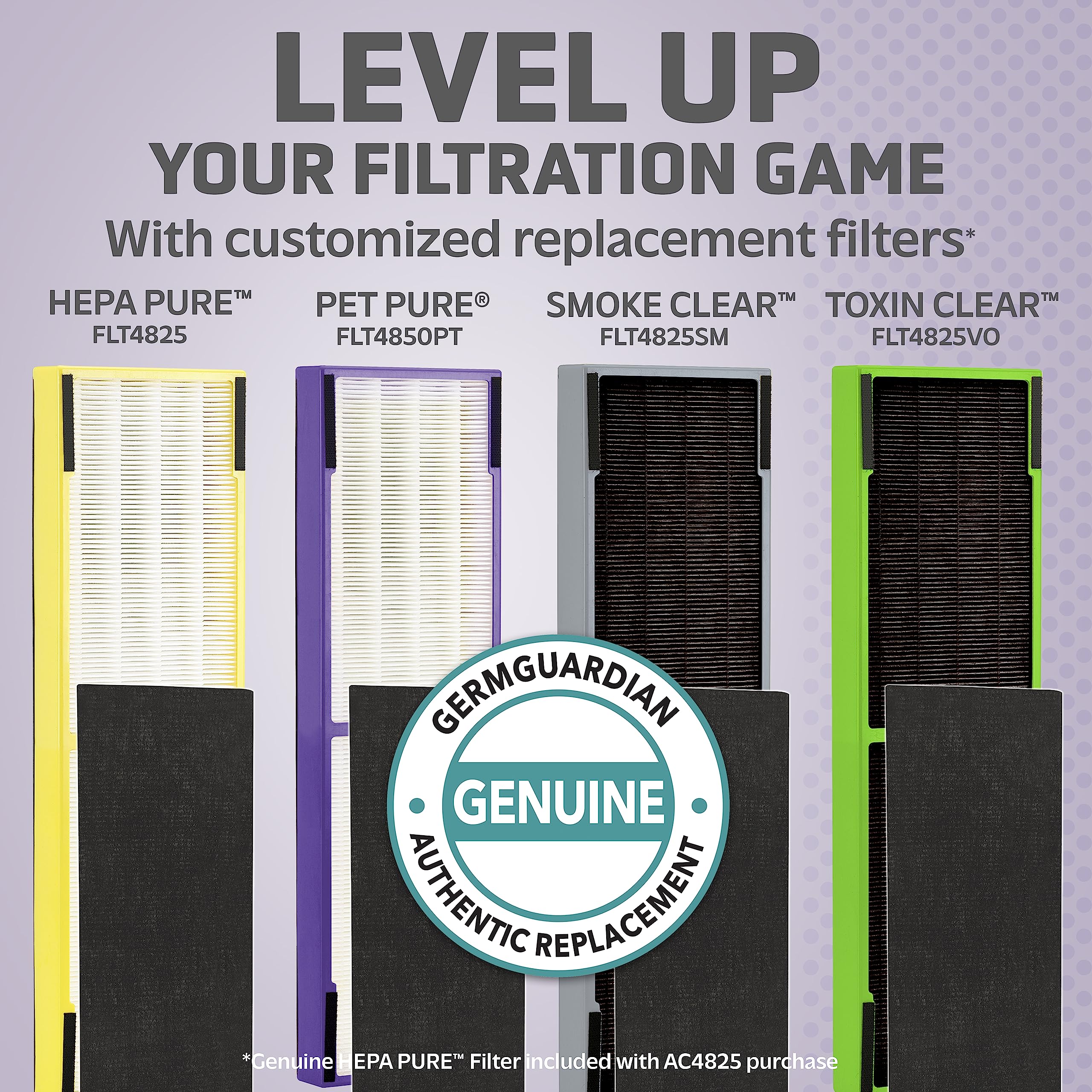 Foto 6 pulgar | Filtro De Repuesto Germguardian Hepa Pure B Para Ac4825, Paquete De 4 - Venta Internacional.