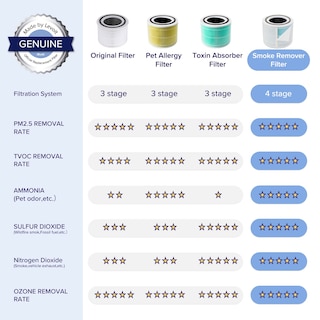 Foto 2 | Filtro De Repuesto Para Purificador De Aire Levoit Core 300, 1 Paquete - Venta Internacional.